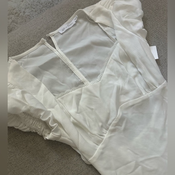 All in favor White Mini Dress - Picture 7 of 7